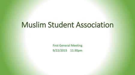 Muslim Student Association