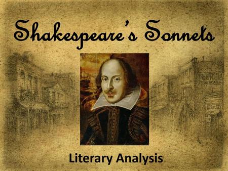 Shakespeare’s Sonnets