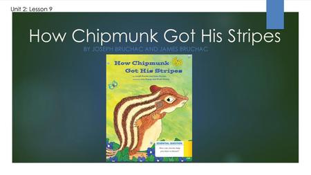 How Chipmunk Got His Stripes