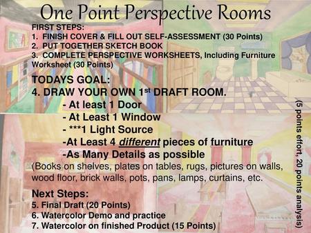 One Point Perspective Rooms