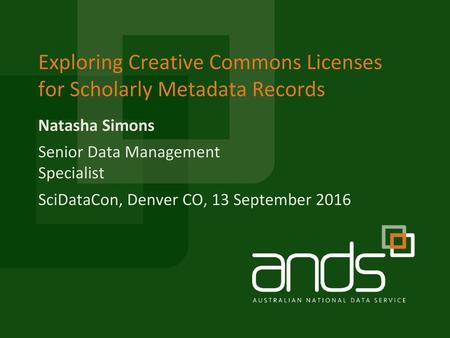 Exploring Creative Commons Licenses for Scholarly Metadata Records