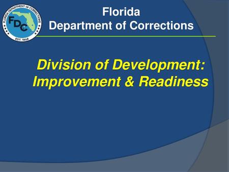 Florida Department of Corrections