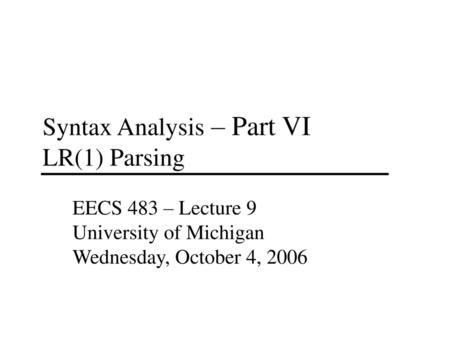 Announcements/Reading