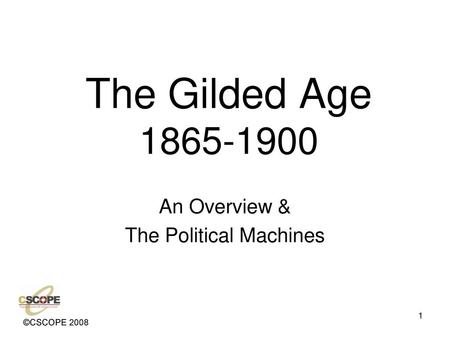 An Overview & The Political Machines