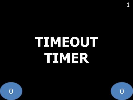 TIMEOUT TIMER.