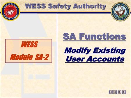 Modify Existing User Accounts