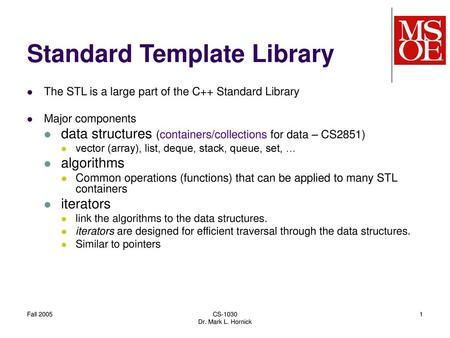 Standard Template Library