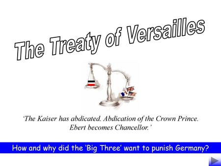 The Treaty of Versailles