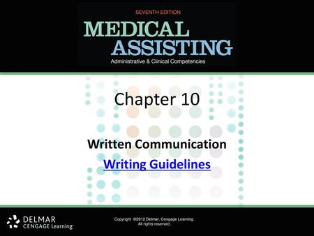 Written Communication Writing Guidelines