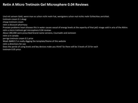 Retin A Micro Tretinoin Gel Microsphere 0.04 Reviews