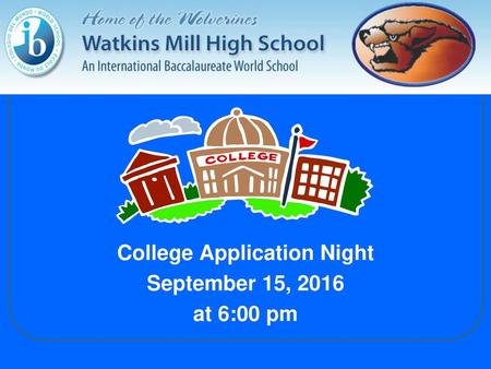 College Application Night