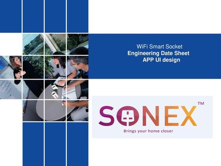 WiFi Smart Socket Engineering Date Sheet APP UI design.