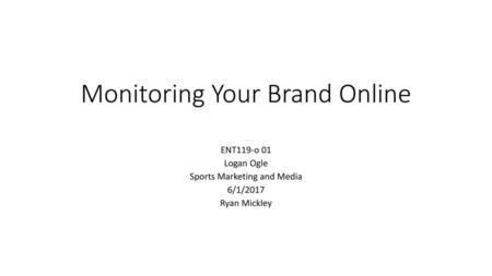 Monitoring Your Brand Online