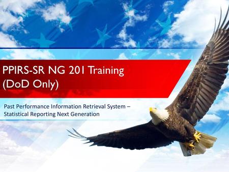 PPIRS-SR NG 201 Training (DoD Only)