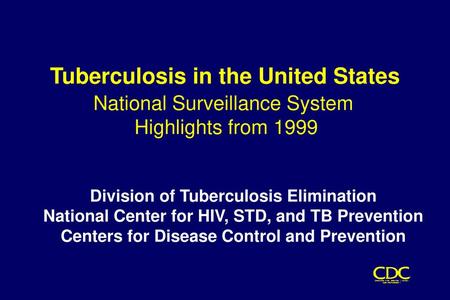 Tuberculosis in the United States