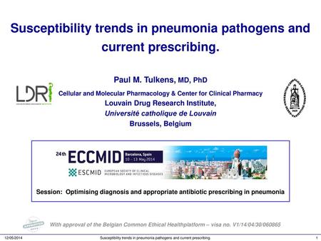 Susceptibility trends in pneumonia pathogens and current prescribing.