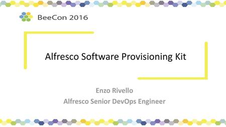 Alfresco Software Provisioning Kit