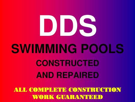 SWIMMING POOLS CONSTRUCTED AND REPAIRED