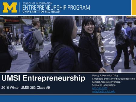 UMSI Entrepreneurship