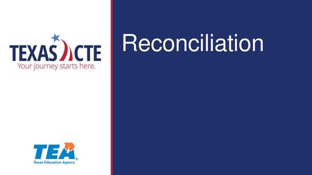 Reconciliation.