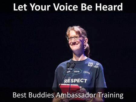 Best Buddies Ambassador Training