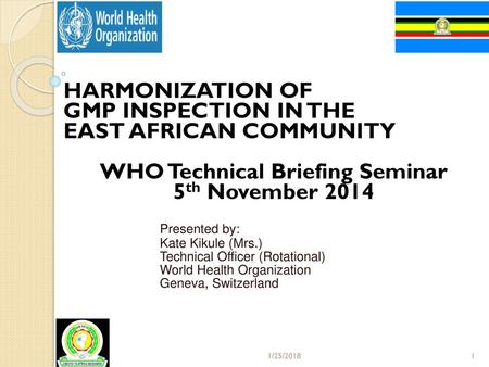 WHO Technical Briefing Seminar