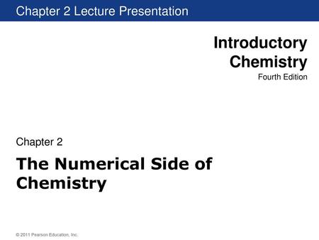 The Numerical Side of Chemistry