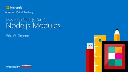 Node.js Modules Header Mastering Node.js, Part 2 Eric W. Greene