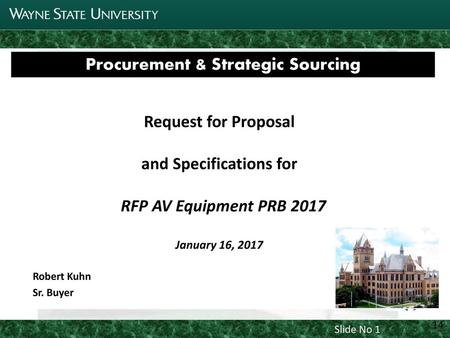 Procurement & Strategic Sourcing