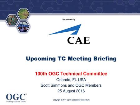 Upcoming TC Meeting Briefing