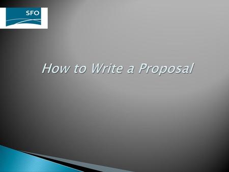 How to Write a Proposal.