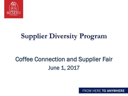 Supplier Diversity Program