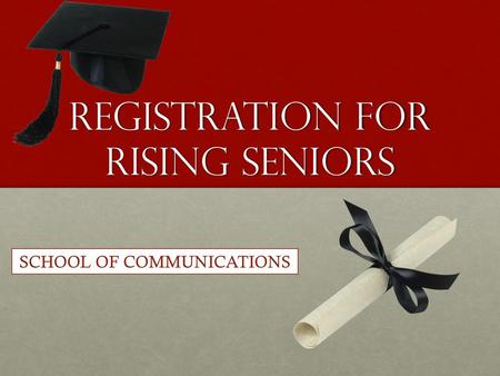 Registration for Rising Seniors