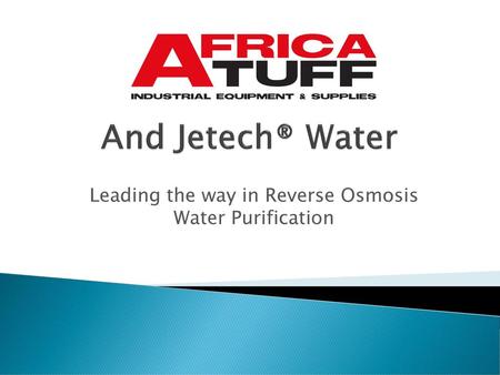 Leading the way in Reverse Osmosis Water Purification