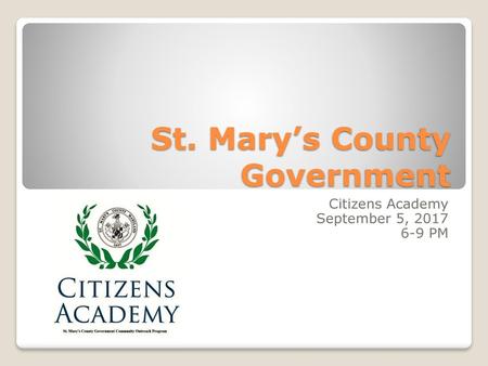 St. Mary’s County Government