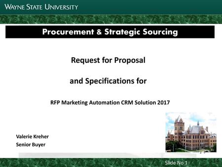 Joint Parking Task Force Update Procurement & Strategic Sourcing