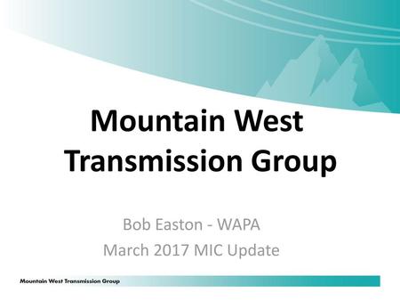 Mountain West Transmission Group