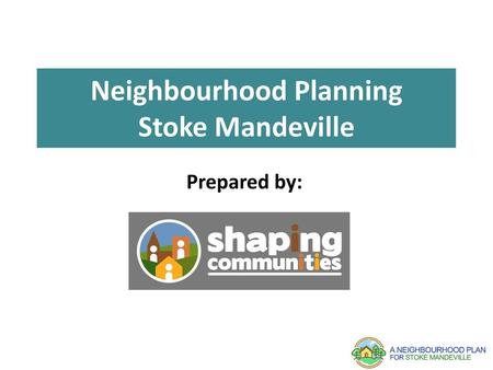 Neighbourhood Planning Stoke Mandeville