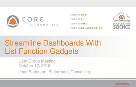 Streamline Dashboards With List Function Gadgets