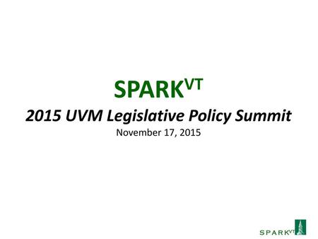 2015 UVM Legislative Policy Summit