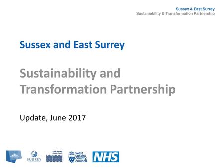 Sustainability and Transformation Partnership