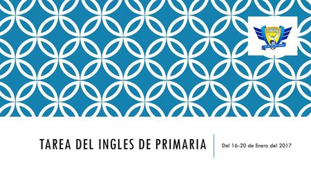 Tarea del ingles de primaria