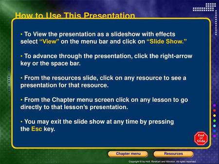 How to Use This Presentation