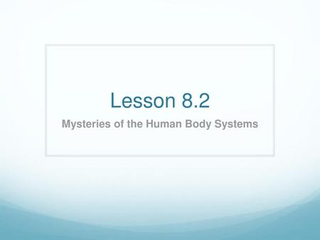 Mysteries of the Human Body Systems