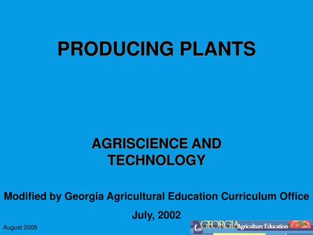 AGRISCIENCE AND TECHNOLOGY