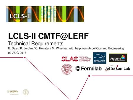 LCLS-II Technical Requirements