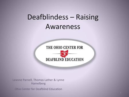 Deafblindess – Raising Awareness