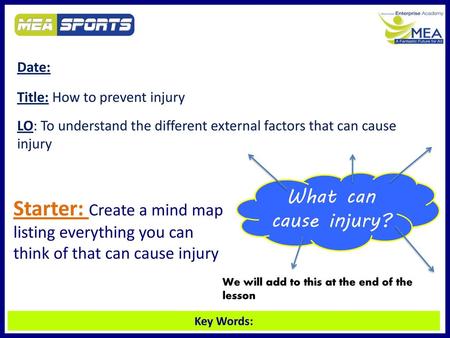 Date: Title: How to prevent injury