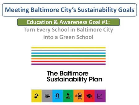 Meeting Baltimore City’s Sustainability Goals