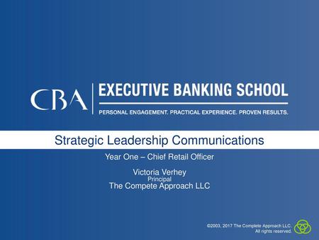 Strategic Leadership Communications